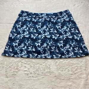 Tranquility By Colorado Clothing Blue Floral Skorts Size Large